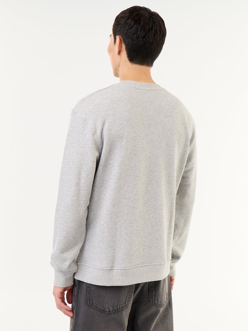French Terry Sweatshirt Grey - Kiabi