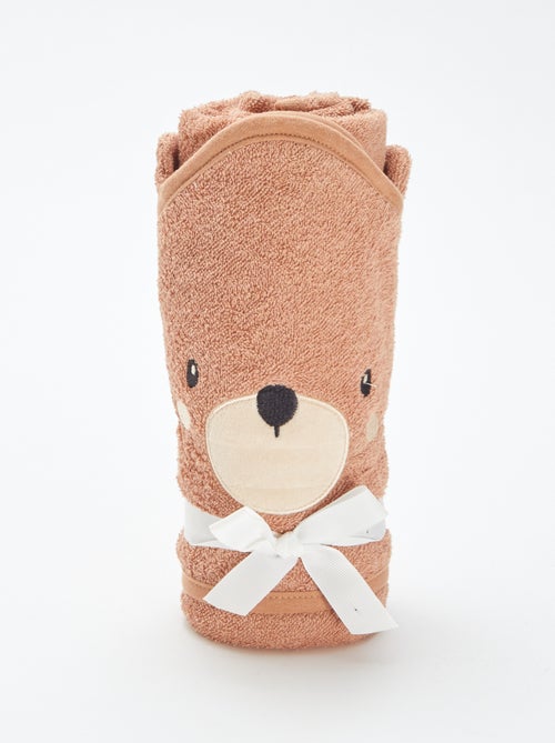 Frottee-Badeponcho mit Tierohren - Kiabi