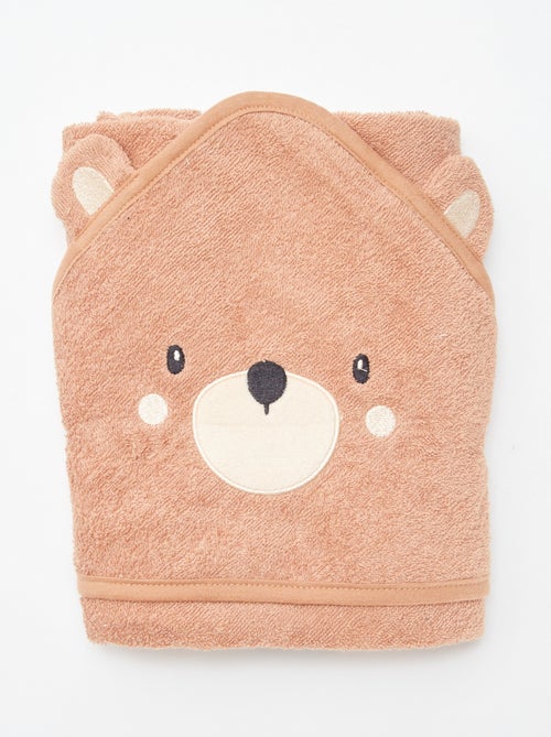 Frottee-Badeponcho mit Tierohren - Kiabi