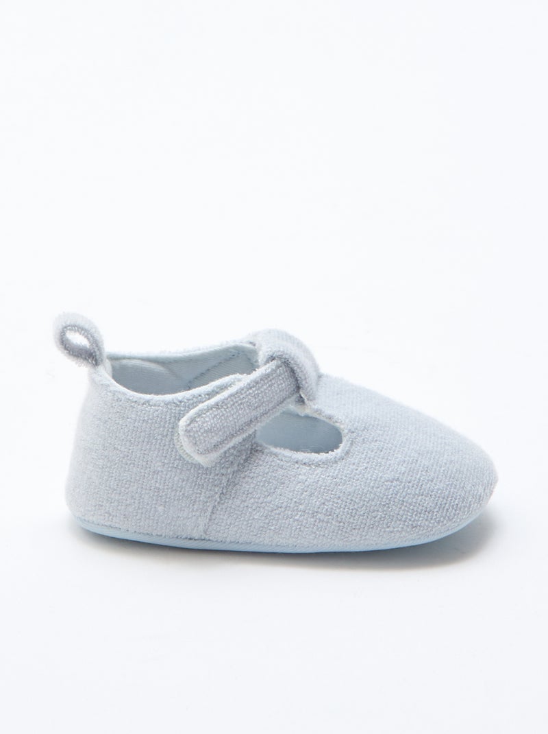 Frottee-Ballerina-Finkli Blau - Kiabi