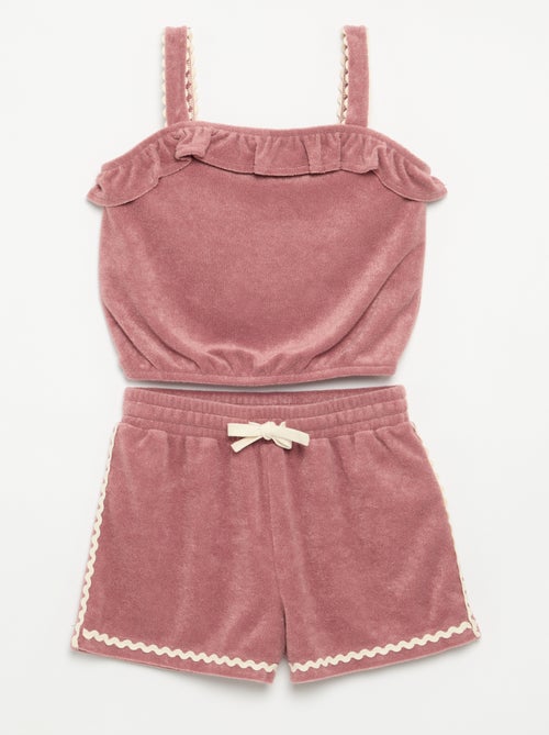 Frottee-Set mit Trägertop und Shorts – 2-teilig - Kiabi
