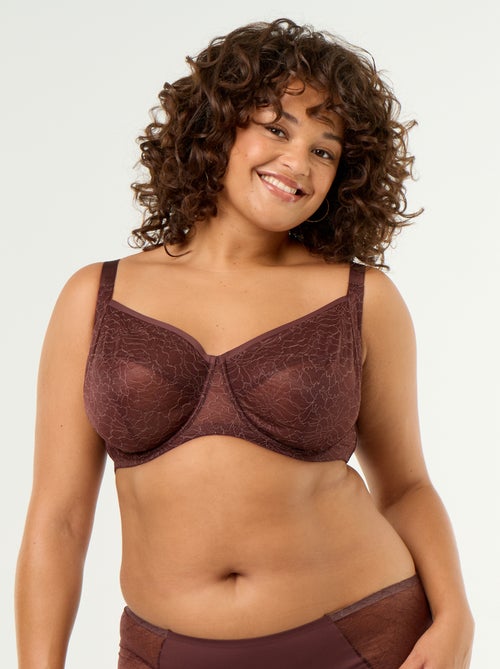 Full Cup Lace Bra - Kiabi