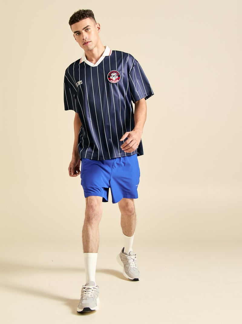 Fussball-T-Shirt mit kurzen Ärmeln Bleu - Kiabi