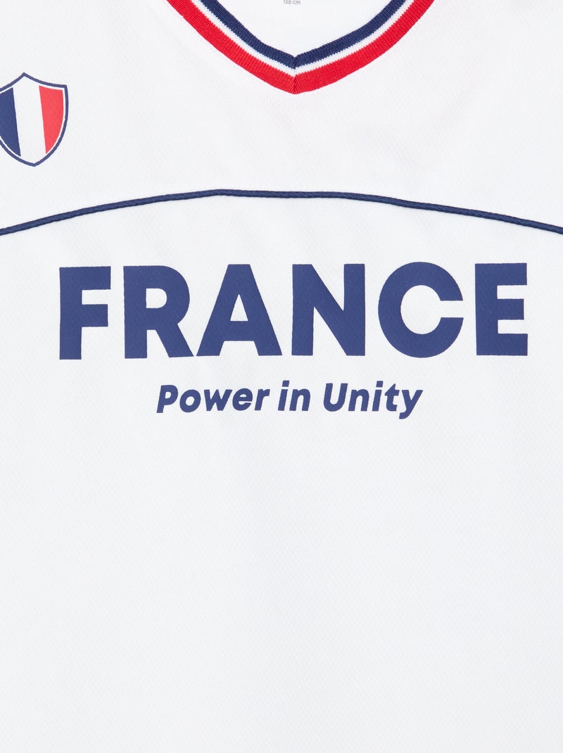 Fussballtrikot Frankreich Weiß - Kiabi