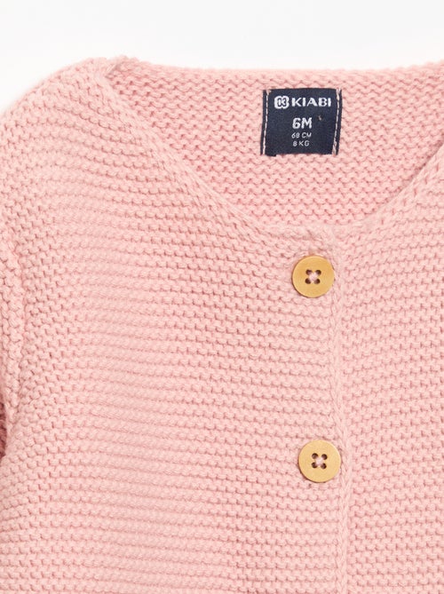 Garter Stitch Cardigan - Kiabi