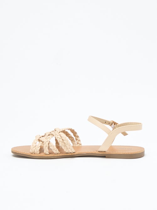 Geflochtene Riemchensandalen - Kiabi