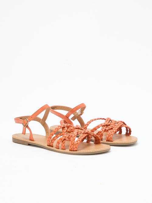Geflochtene Riemchensandalen - Kiabi