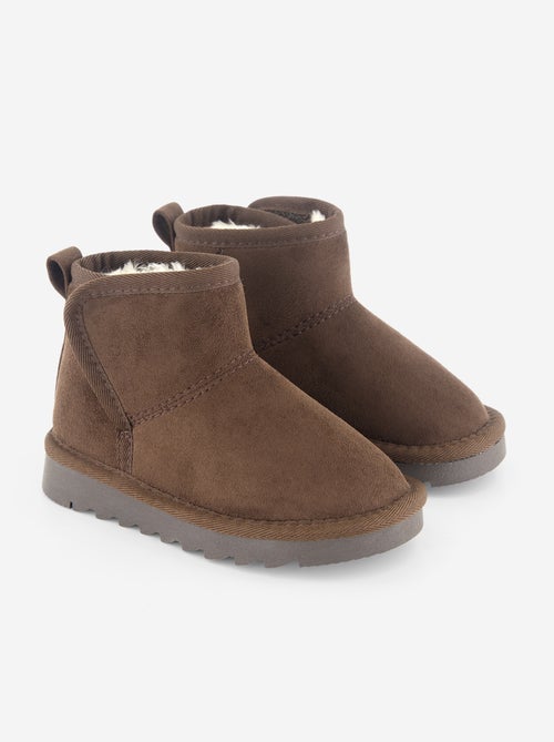 Gefütterte Boots aus Wildlederimitat - Kiabi