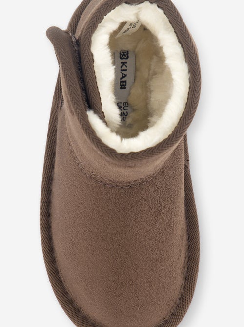 Gefütterte Boots aus Wildlederimitat - Kiabi