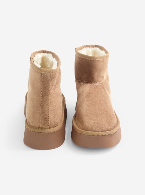Gefütterte Boots mit Keilabsatz - Kiabi