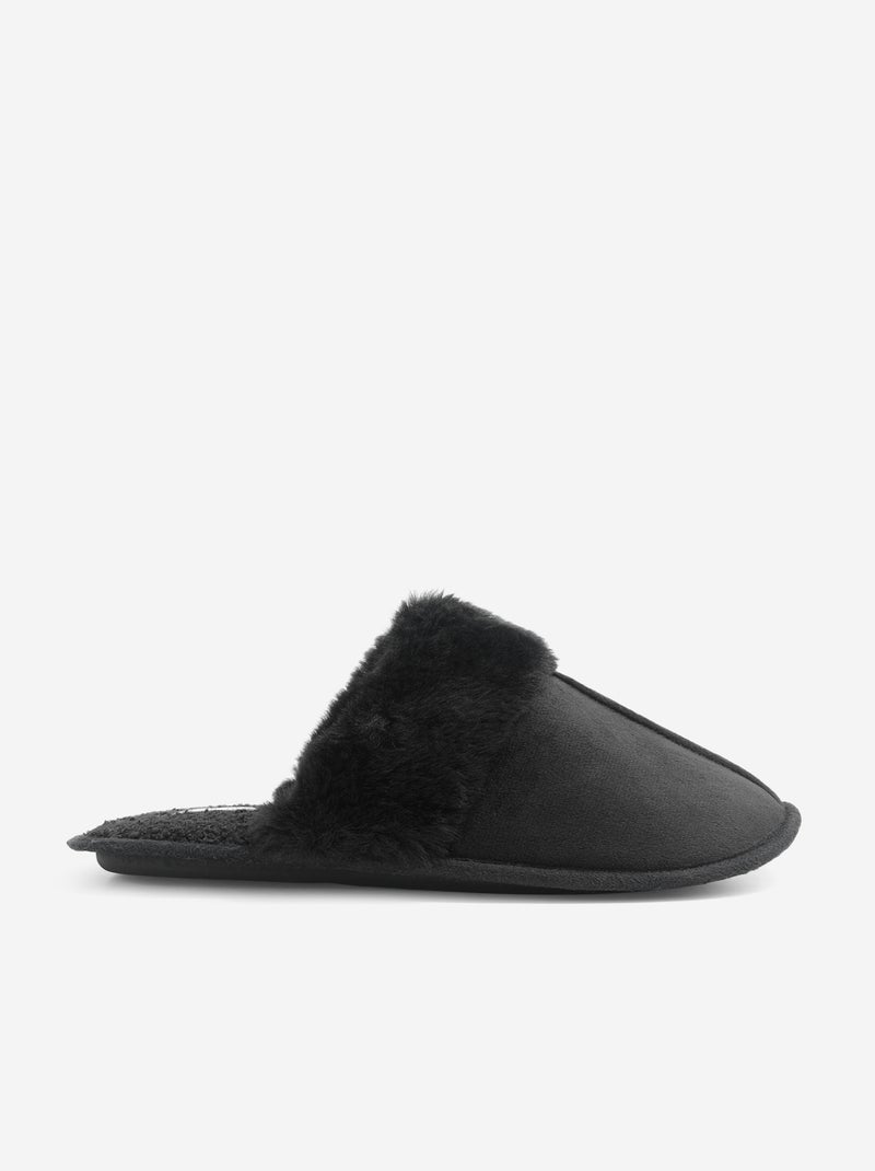 Gefütterte Pantoletten Noir - Kiabi