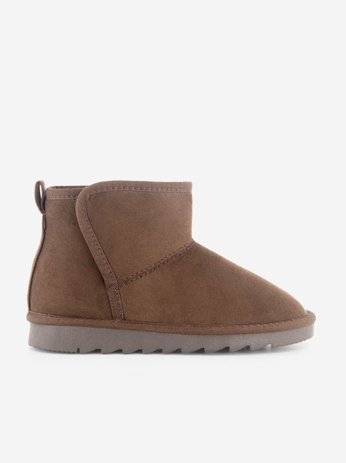 Gefütterte Stiefel aus Wildlederimitat - Kiabi Gefütterte Stiefel aus Wildlederimitat - Kiabi