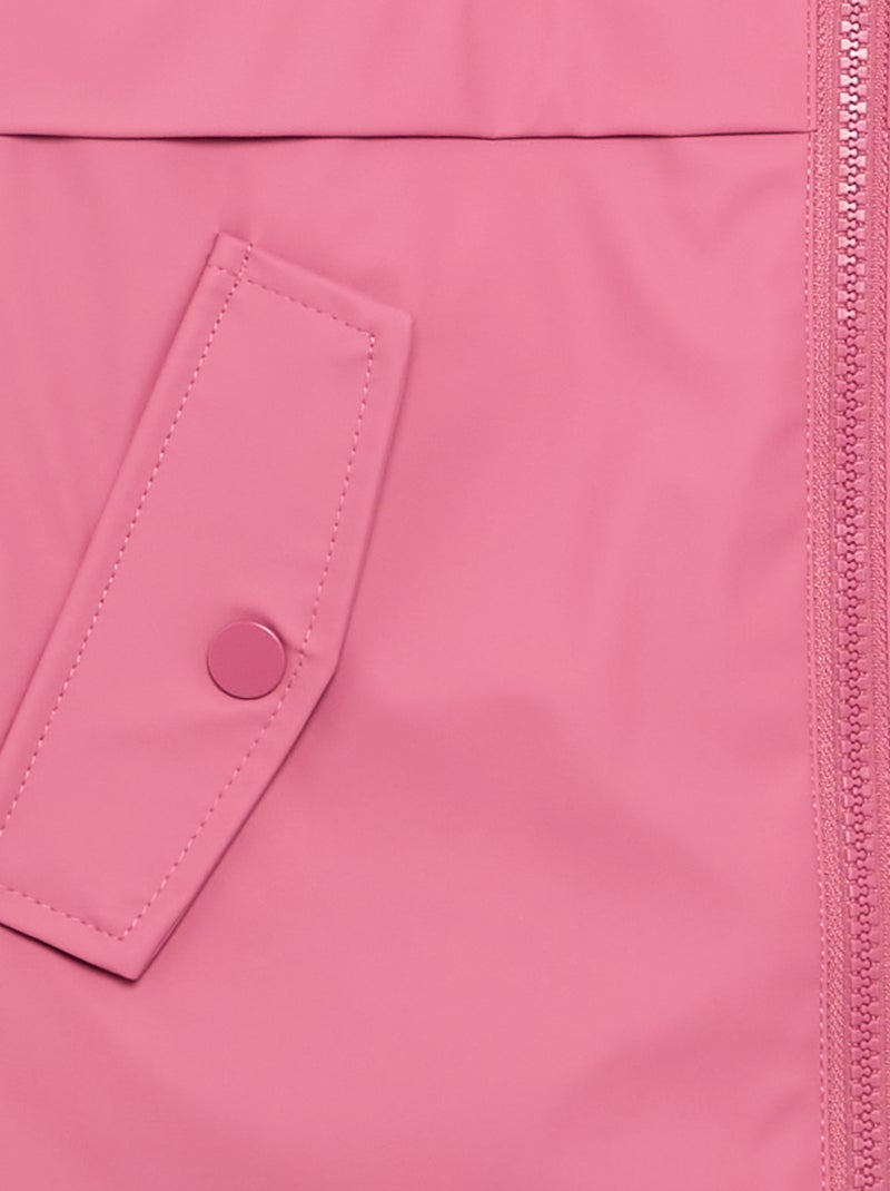 Gefütterter Parka aus Kunstpelz Rose - Kiabi