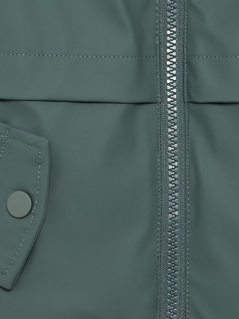 Gefütterter Parka mit Kapuze Kaki - Kiabi