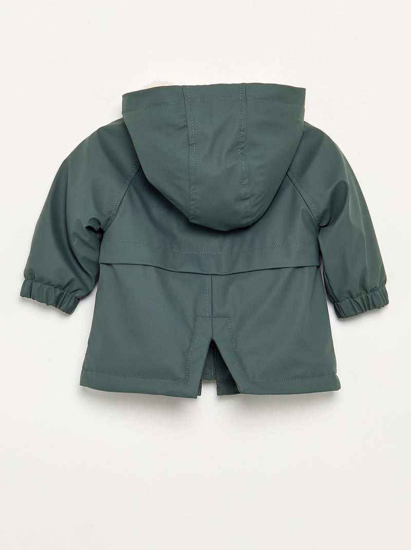Gefütterter Parka mit Kapuze Kaki - Kiabi