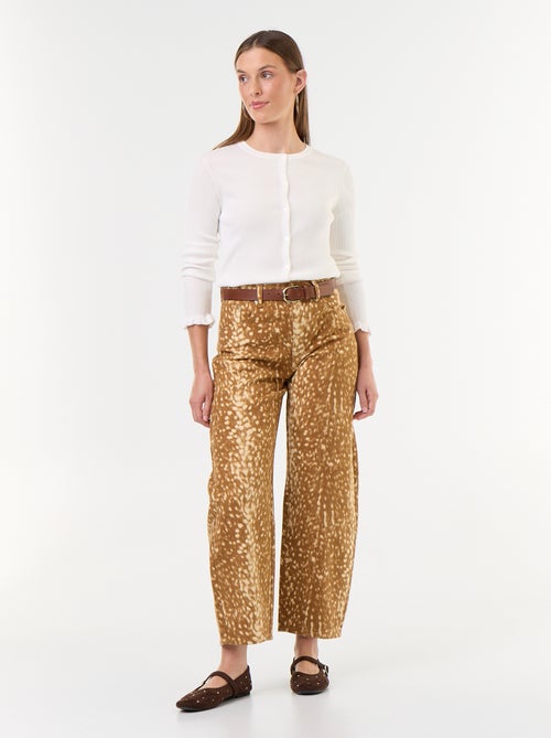 Gemusterte Denim-Hose - Kiabi