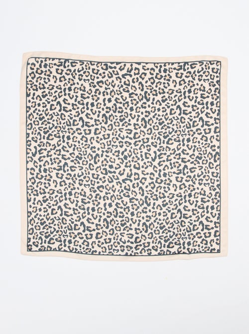 Gemusterter Satin-Schal (65x65 cm) - Kiabi