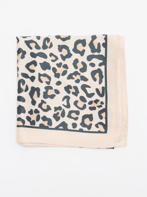 Gemusterter Satin-Schal (65x65 cm) - Kiabi