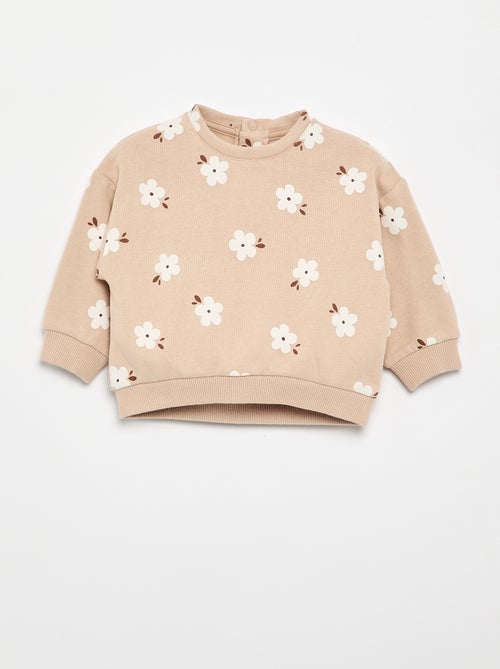 Gemustertes Molton-Sweatshirt - Kiabi