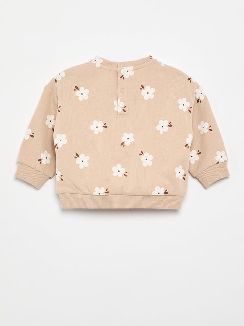 Gemustertes Molton-Sweatshirt - Kiabi