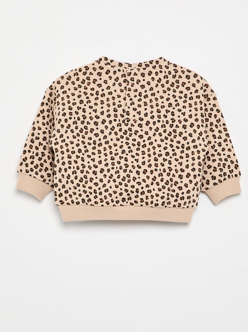 Gemustertes Molton-Sweatshirt - Kiabi