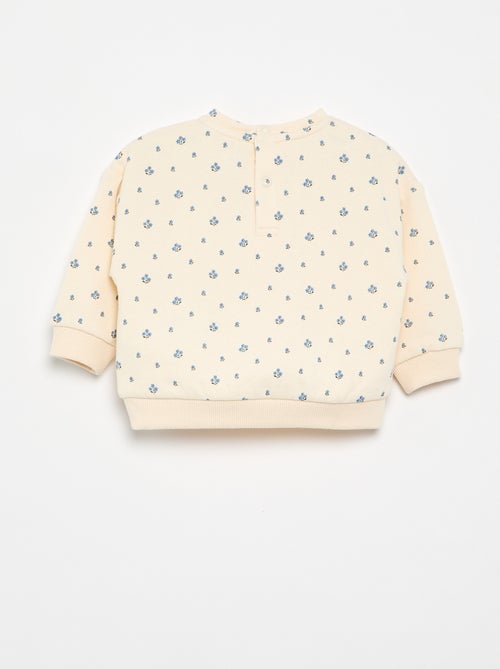 Gemustertes Molton-Sweatshirt - Kiabi