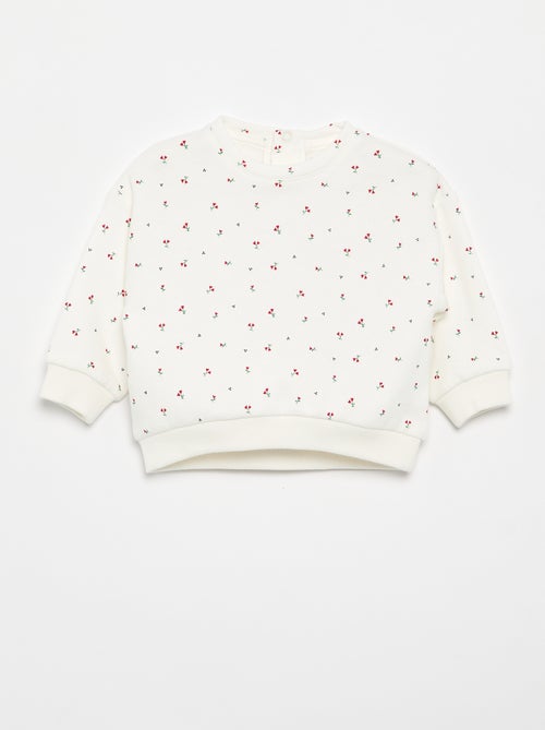 Gemustertes Molton-Sweatshirt - Kiabi