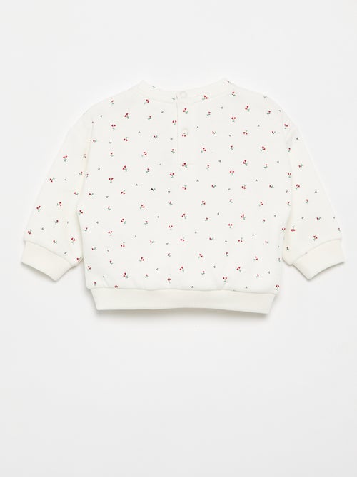 Gemustertes Molton-Sweatshirt - Kiabi