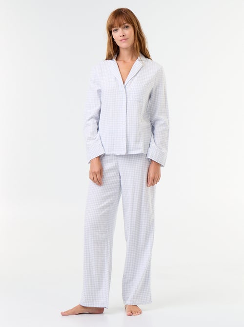Gemustertes Pyjamahemd und Hose - 2-teilig - Kiabi