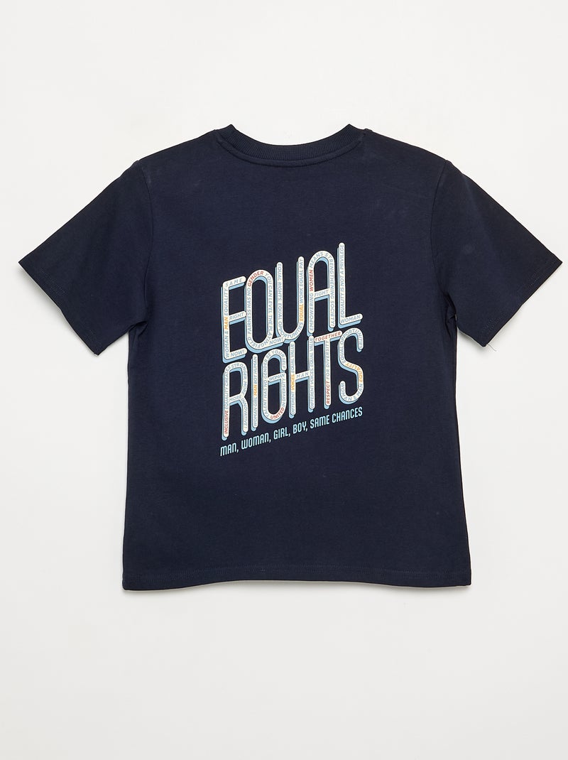 "Gender Equality" T-shirt Blue - Kiabi