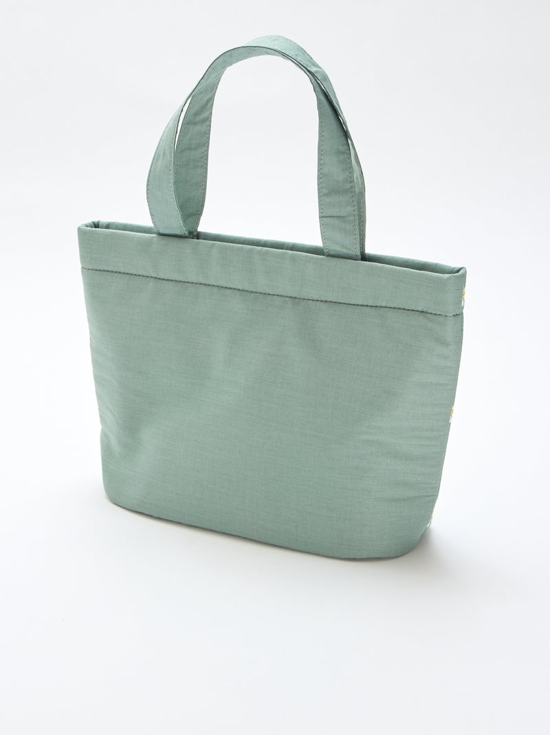 Gepolsterte Stofftasche Grün - Kiabi