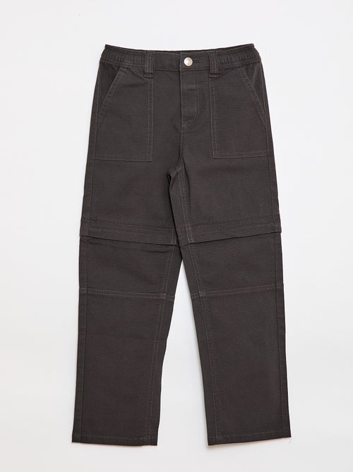 Gerade Baumwollhose einfarbig - Kollektion "Einfach Anziehen" - Kiabi