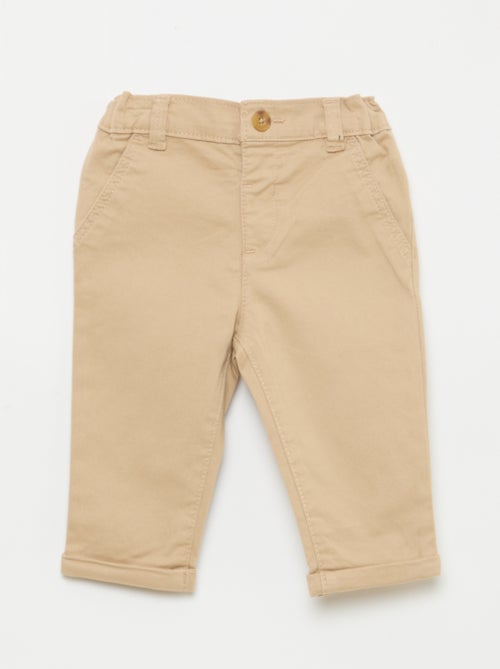 Gerade Chino aus Stretch-Baumwolle - Kiabi