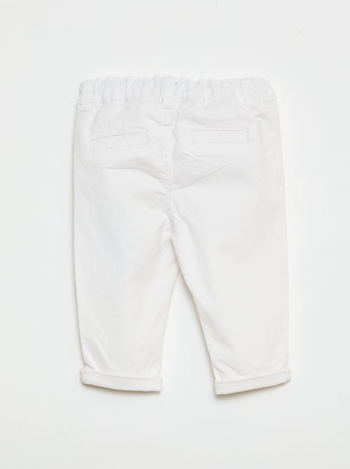 Gerade Chino aus Stretch-Baumwolle - Kiabi