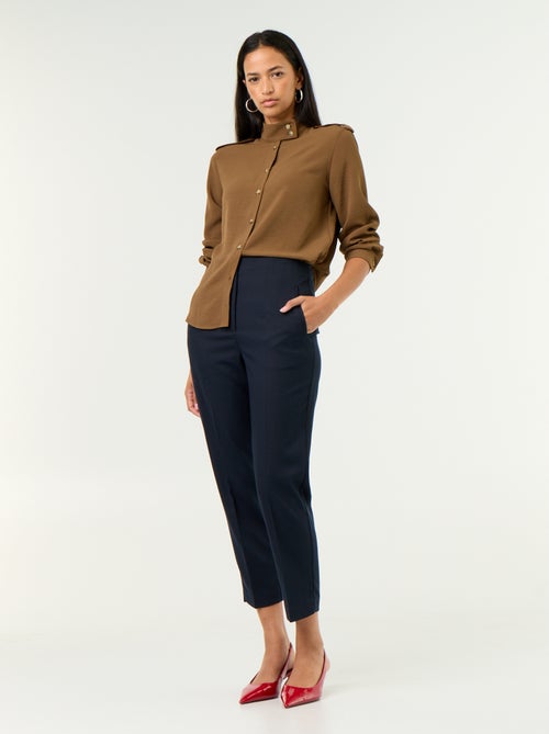 Gerade geschnittene High-Waist Hose - Kiabi