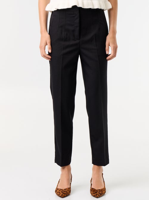 Gerade geschnittene High-Waist Hose - Kiabi