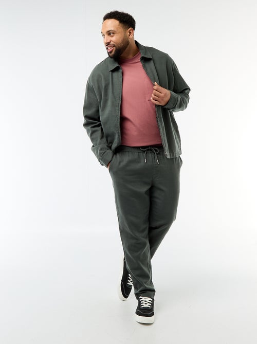 Gerade geschnittene Hose im Jogpant-Stil - Kiabi