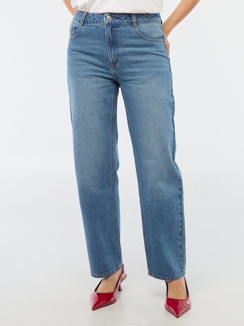 Gerade geschnittene Jeans Regular Fit - L28 Blau - Kiabi