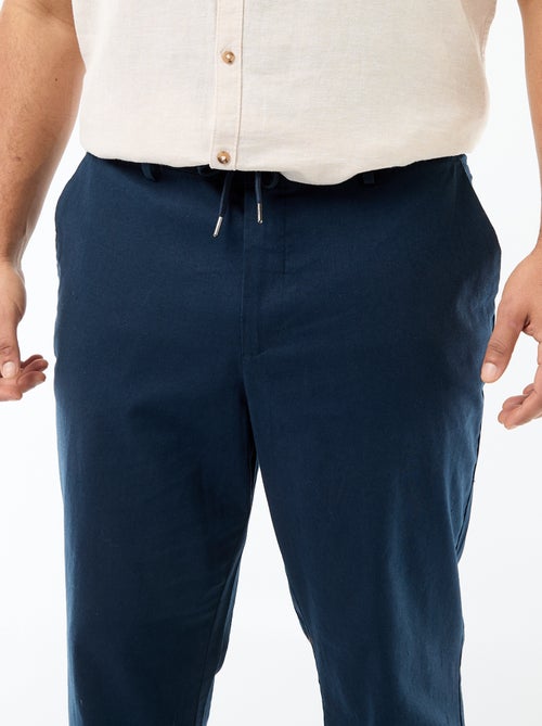 Gerade Hose aus Leinenmischung - Kiabi