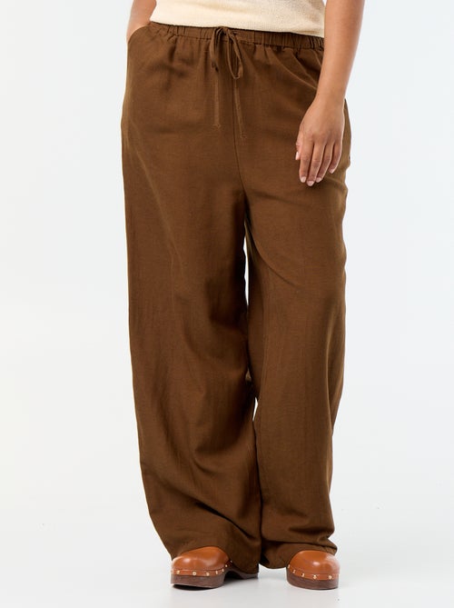 Gerade Hose aus Leinenmischung - Kiabi