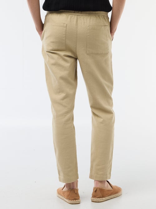 Gerade Hose mit elastischem Bund - Kiabi