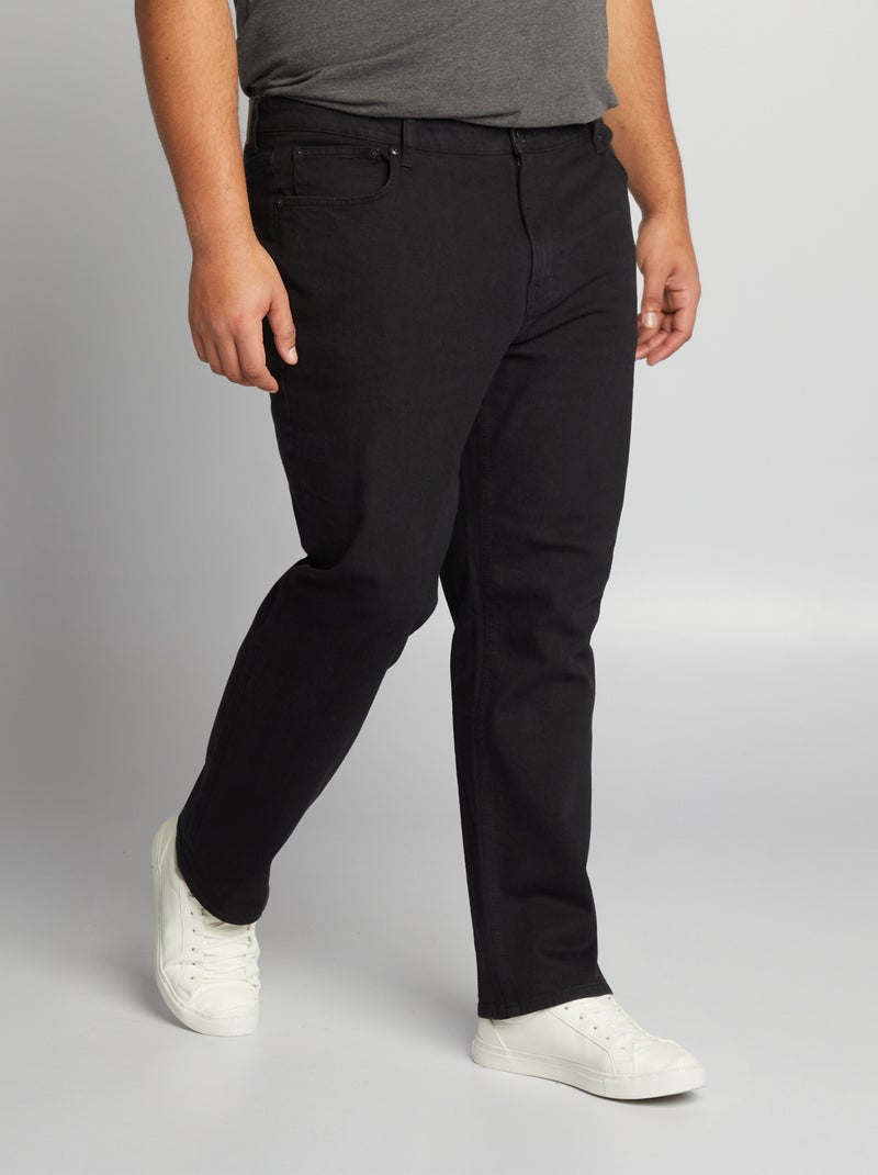 Gerade Jeans mit 5 Taschen - L32 Schwarz - Kiabi