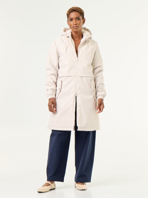 Gerader Parka mit Kunstfellfutter - Kiabi