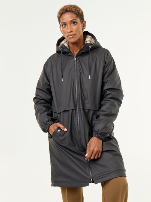 Gerader Parka mit Kunstfellfutter - Kiabi