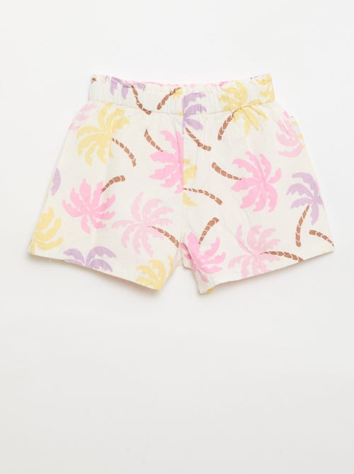 Gerader Seersucker-Short - Kiabi