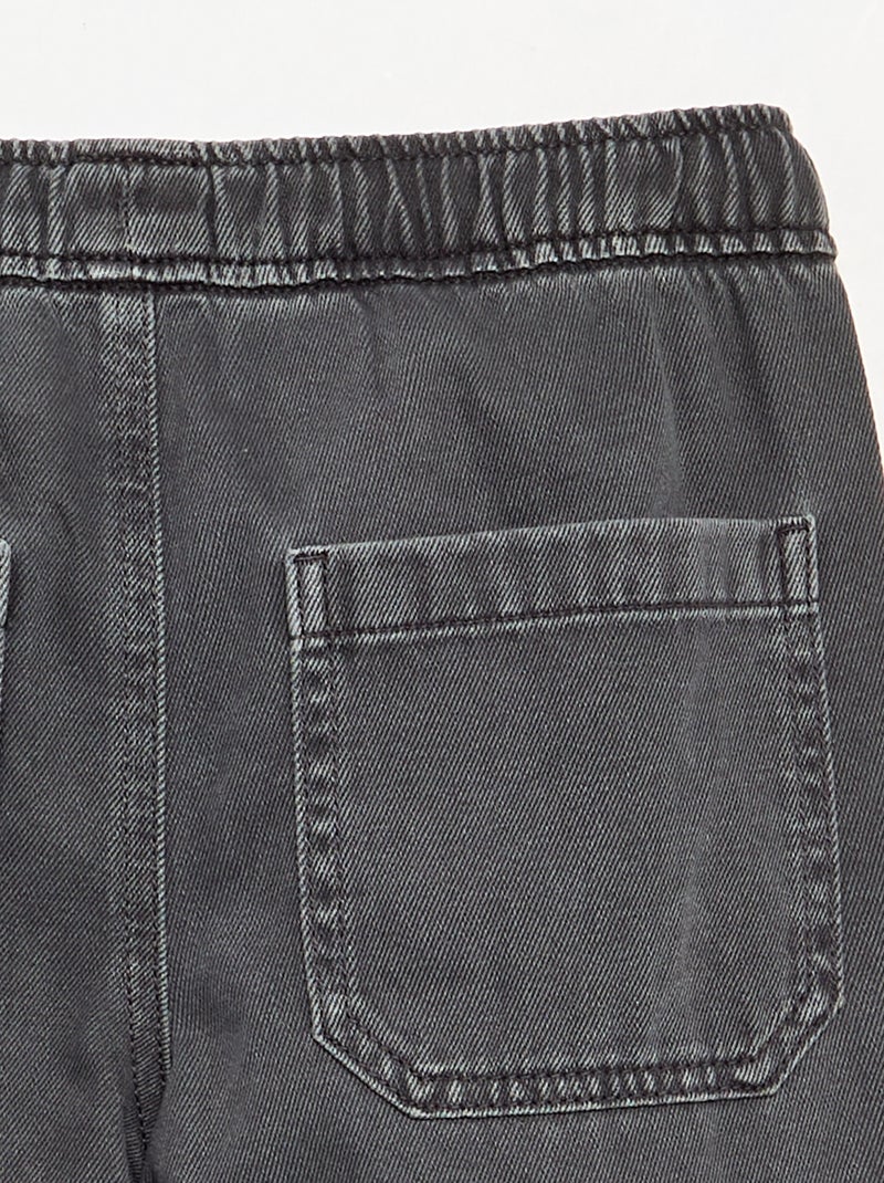 Gerader Twill-Hose – schmale Passform Grau - Kiabi