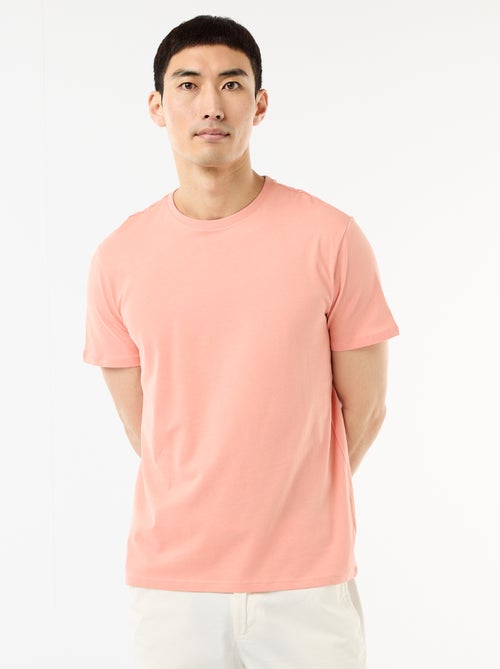 Gerades unifarbenes Jersey-T-Shirt - Kiabi