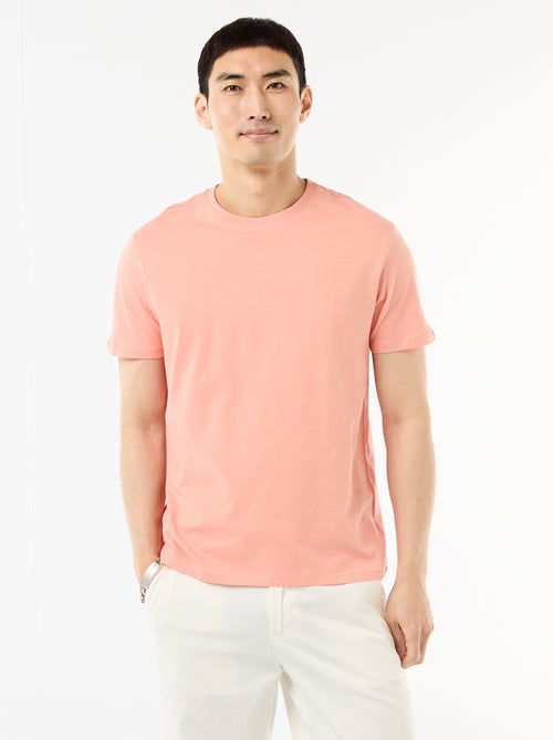 Gerades unifarbenes Jersey-T-Shirt - Kiabi