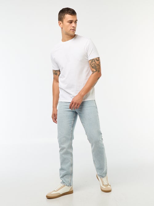 Gerades unifarbenes Jersey-T-Shirt - Kiabi