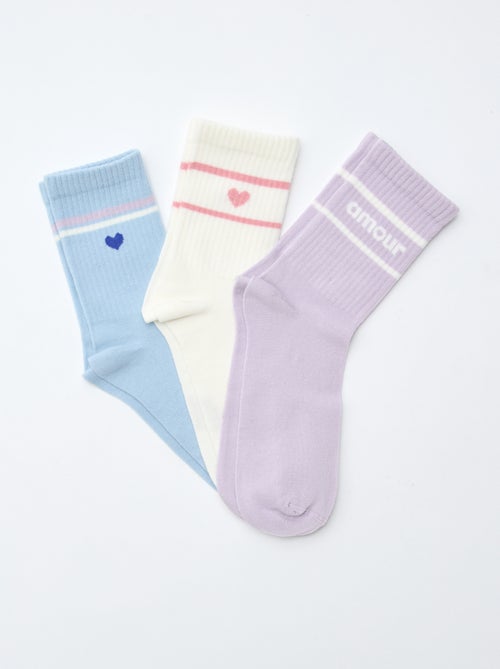 Gerippte Fantasie-Socken - Kiabi
